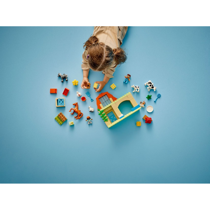 Lego 74-piece farm animal care building set for toddlers