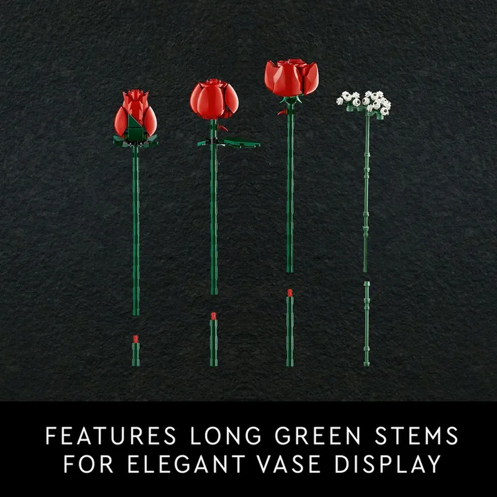 LEGO Bouquet of Roses building set with 822 pieces