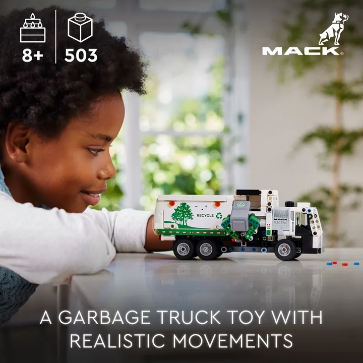 LEGO Technic Mack LR Electric Garbage Truck 503-piece construction set