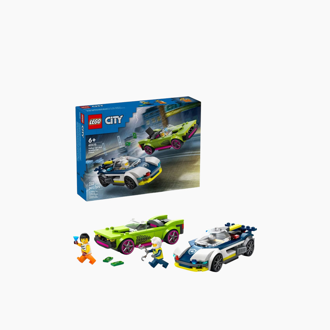 Lego Police Car and Muscle Car Chase 213-piece construction set
