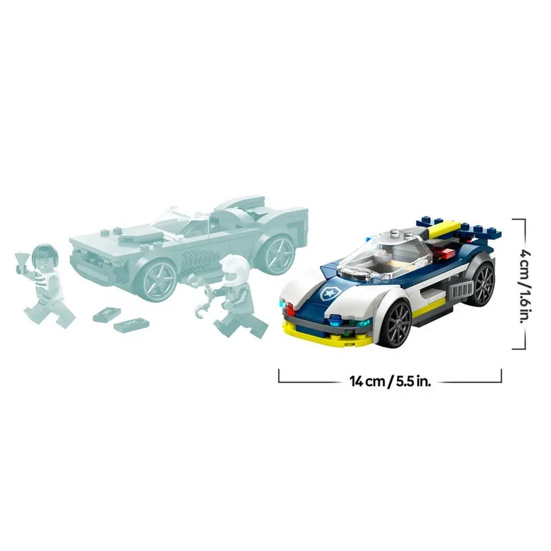 Lego Police Car and Muscle Car Chase 213-piece construction set