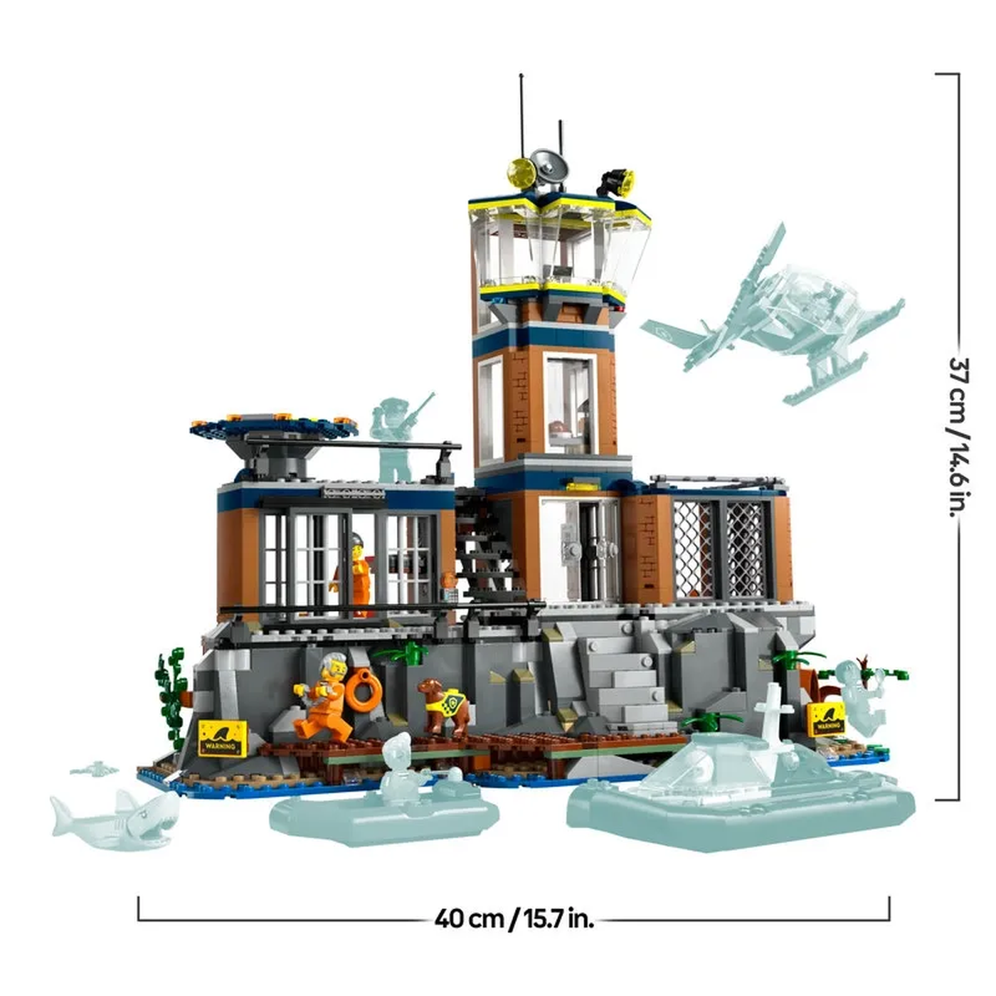 Lego Police Prison Island 980 Pcs building toy set