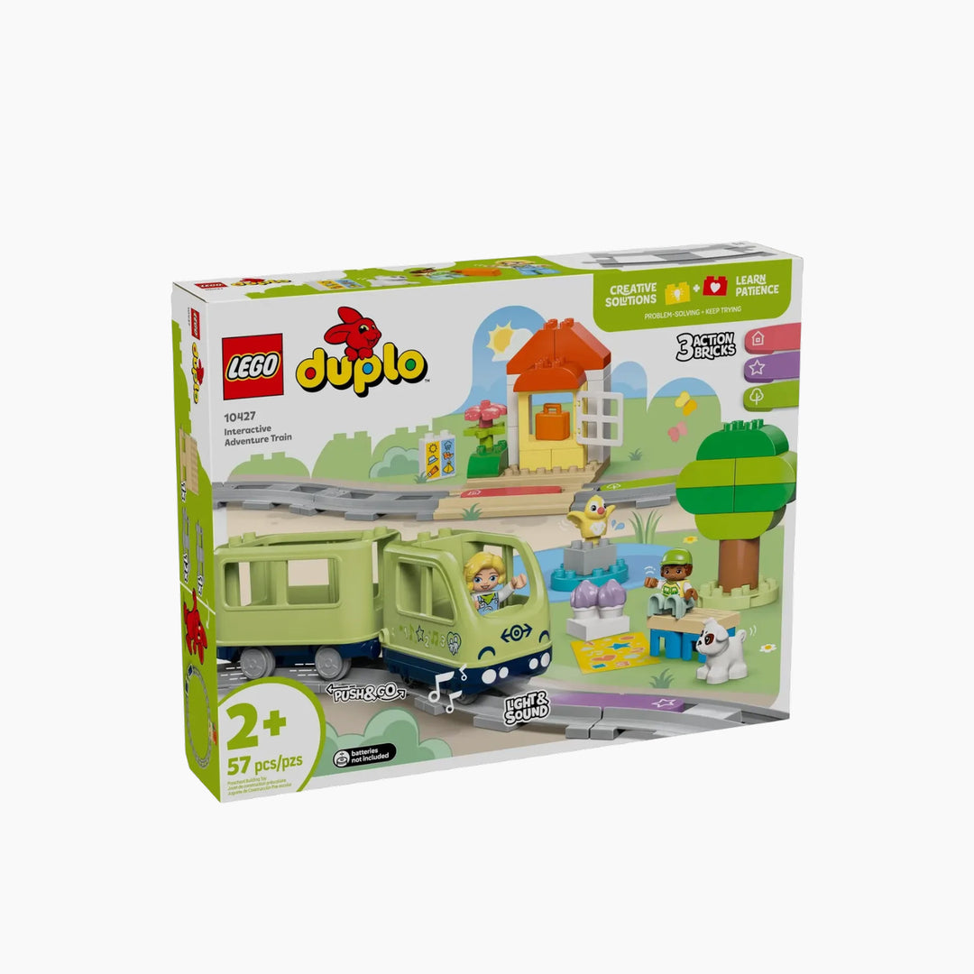 Lego Interactive Adventure Train 57-piece construction set with three action bricks