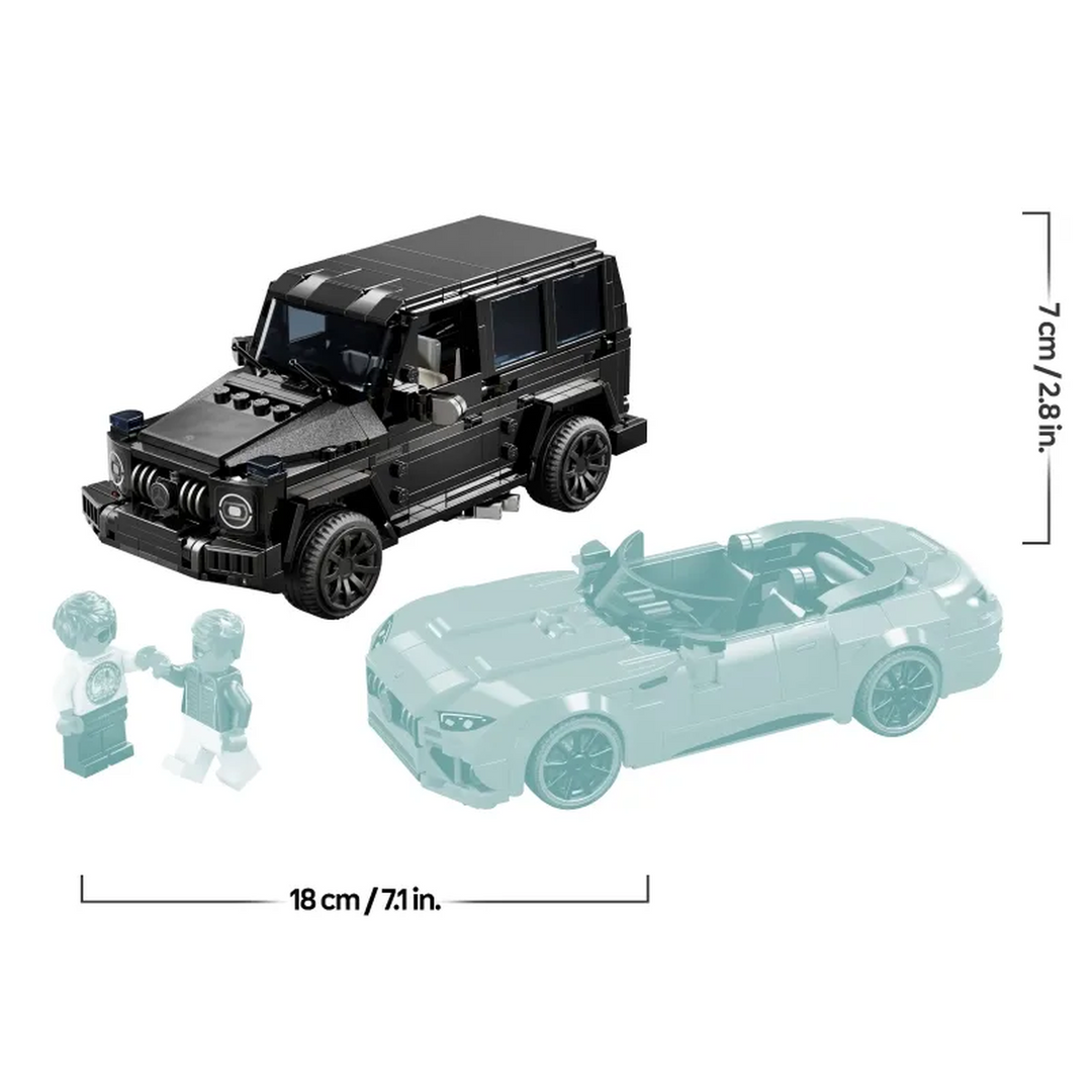 LEGO Speed Champions black Mercedes-AMG G 63 and yellow Mercedes-AMG SL 63 building set