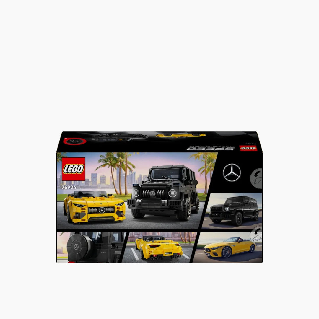 LEGO Speed Champions black Mercedes-AMG G 63 and yellow Mercedes-AMG SL 63 set