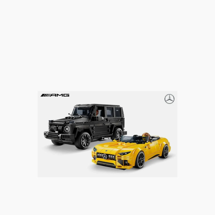 LEGO Speed Champions black Mercedes-AMG G 63 and yellow Mercedes-AMG SL 63 set