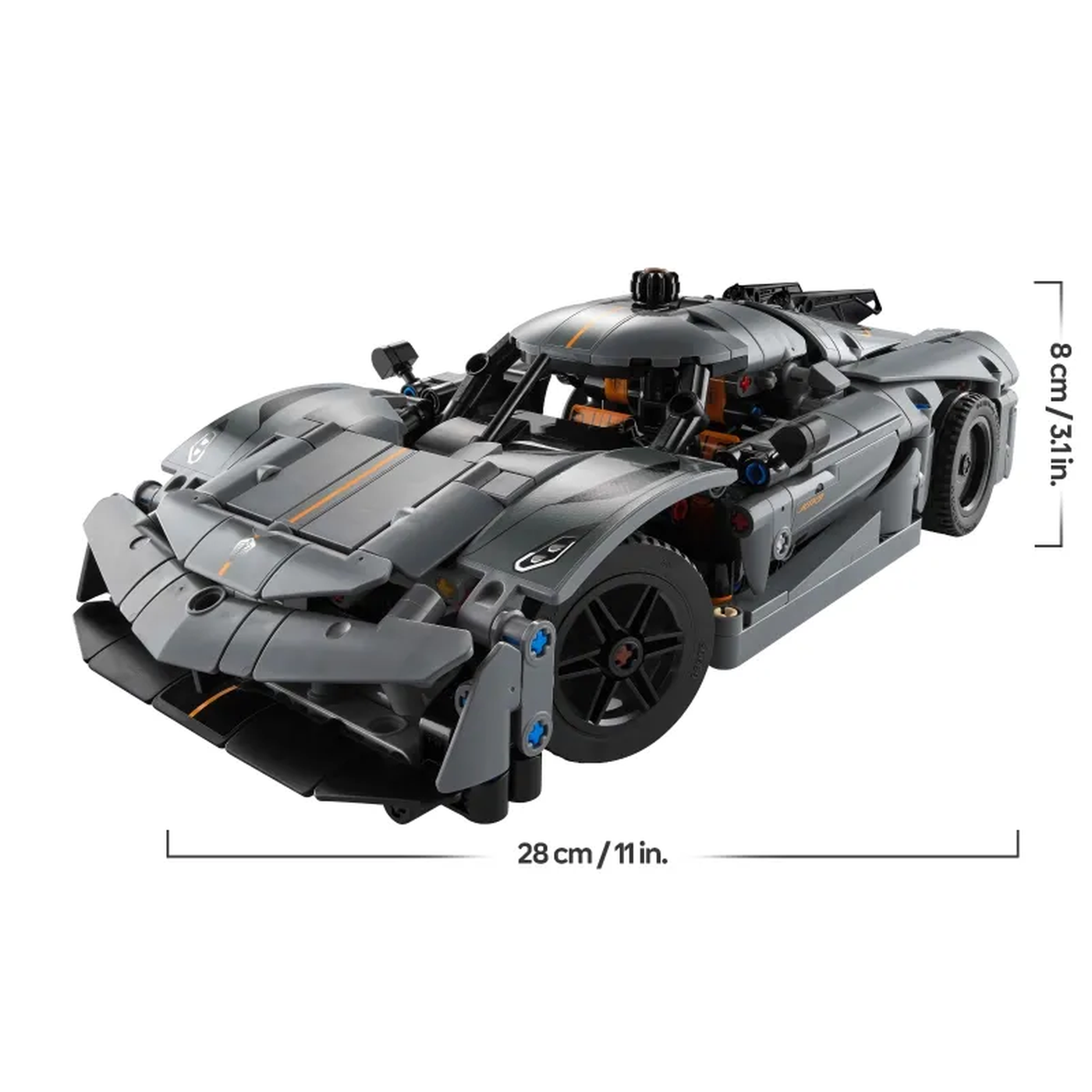 Lego Koenigsegg Jesko Absolut Gray Hypercar 801-piece construction set