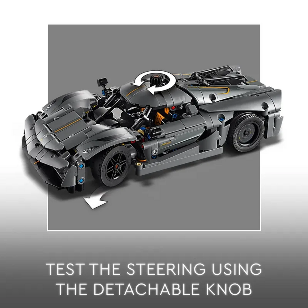 Lego Koenigsegg Jesko Absolut Gray Hypercar 801-piece construction set