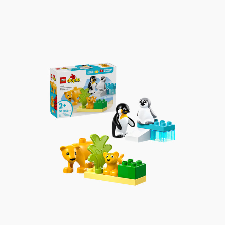 Lego Duplo Wild Animal Families Penguins &amp; Lions Construction Playset