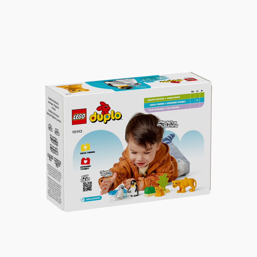 Lego Duplo Wild Animal Families Penguins &amp; Lions Construction Playset