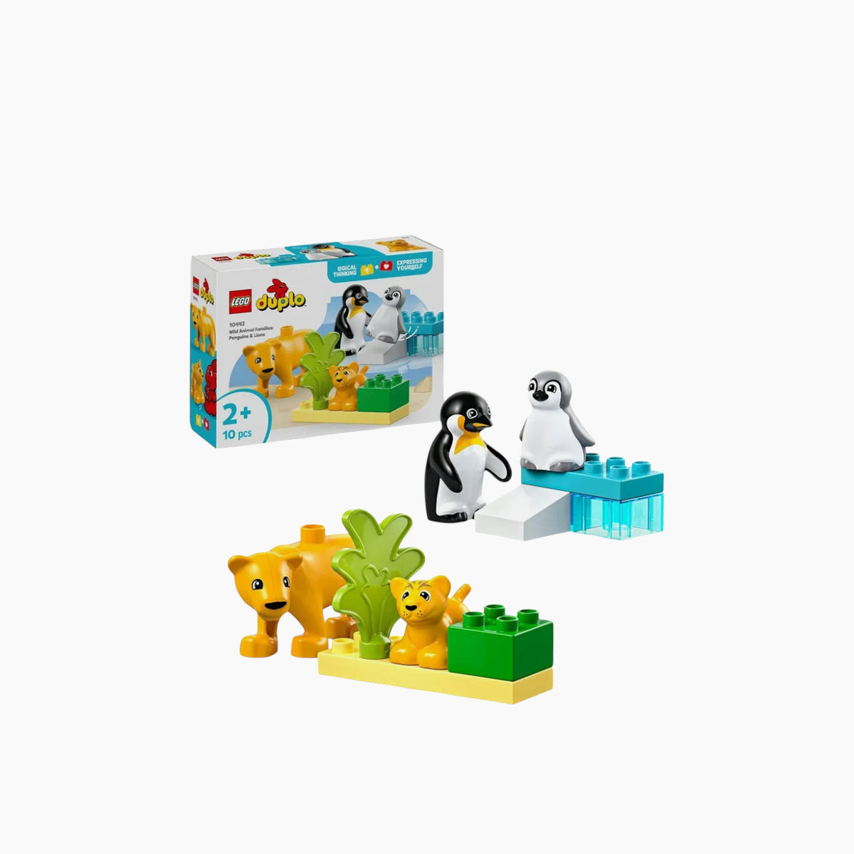 Lego Wild Animal Families set with penguins and lions