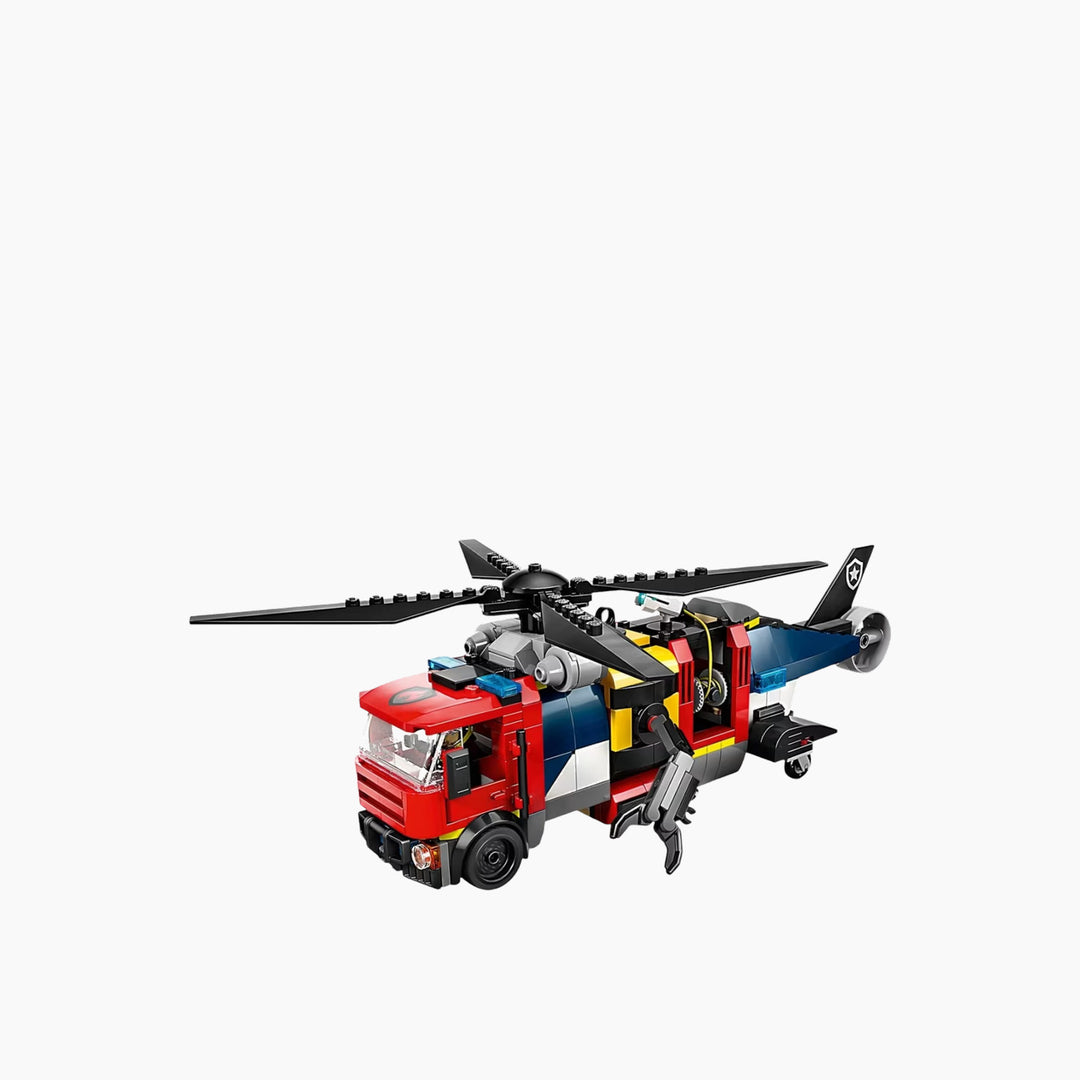 Lego Helicopter Fire Truck And Submarine