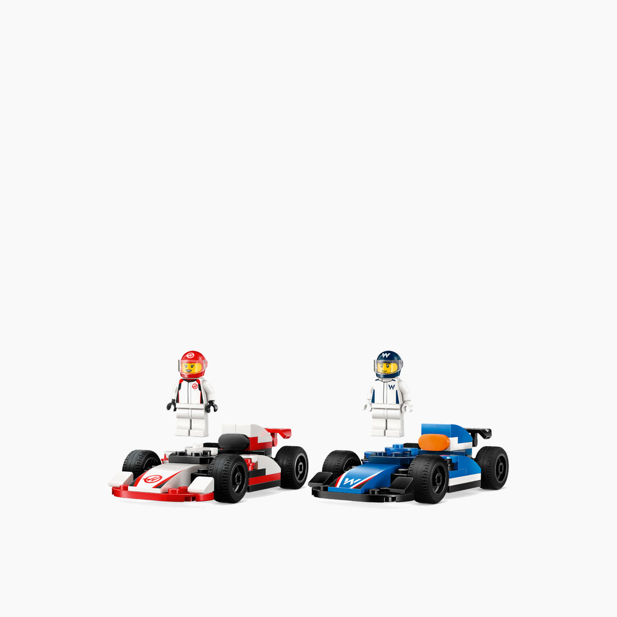 LEGO City F1 Williams Racing and Haas F1 race cars construction set