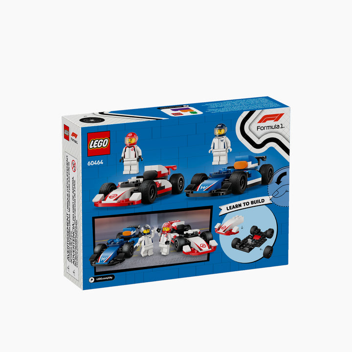 LEGO City F1 Williams Racing &amp; Haas F1 race cars construction set
