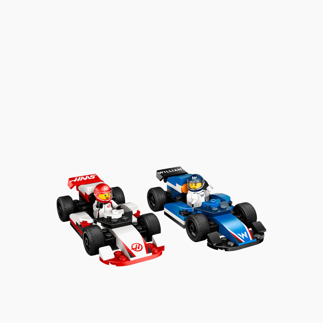 Lego City F1 Williams Racing &amp; Haas F1 Race Cars