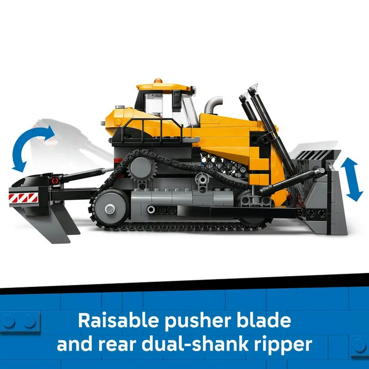Lego Yellow Bulldozer construction set with 682 pieces