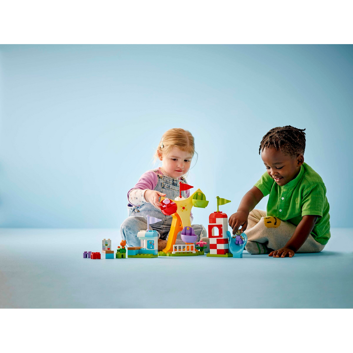 Lego Funfair 53-piece construction set with Peppa Pig characters