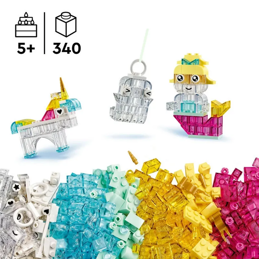 Lego Magical Transparent Box with 340 translucent bricks