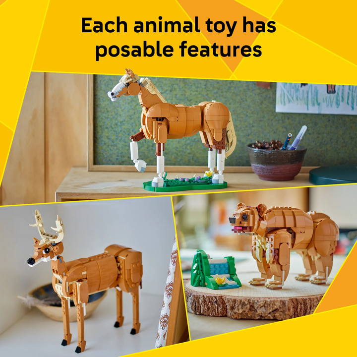 Lego 685 piece 3-in-1 building set featuring a horse model