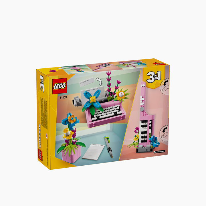 LEGO Creator 3in1 Typewriter with Flowers building set