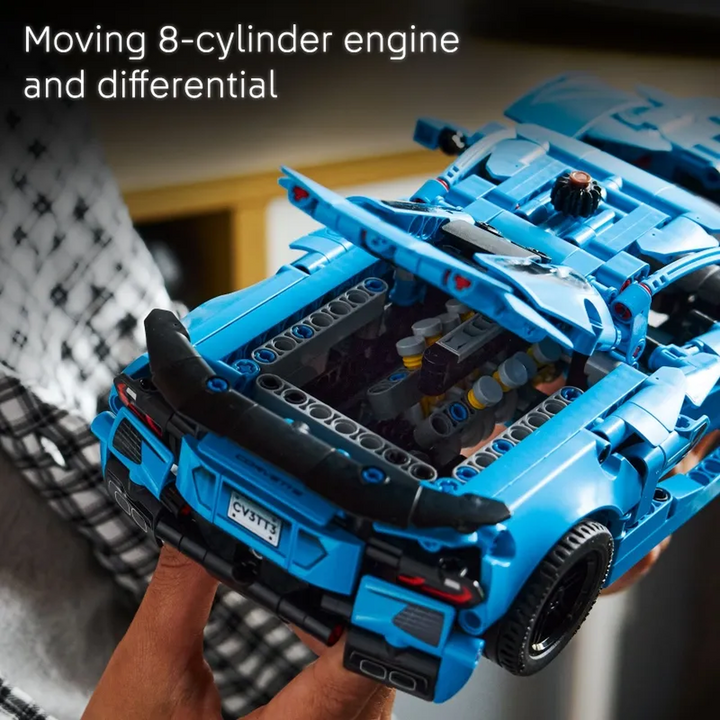 Lego Chevrolet Corvette Stingray blue 732-piece construction set