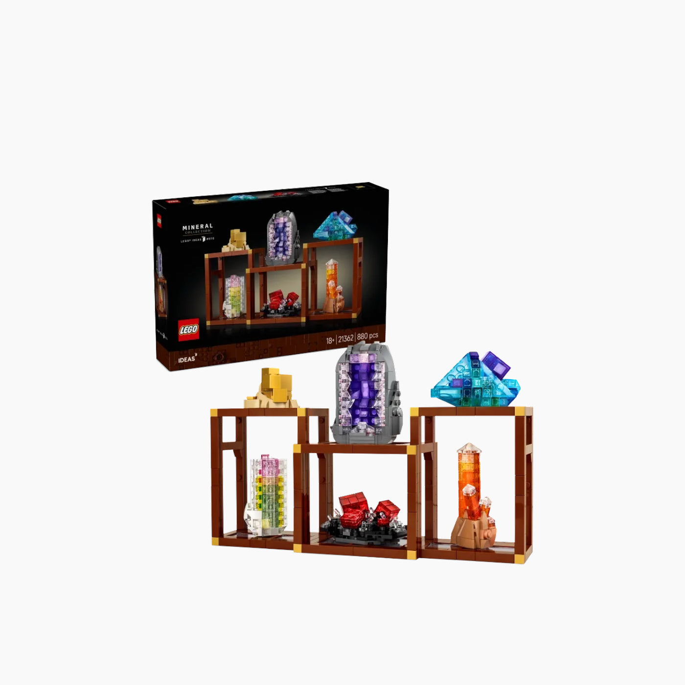 Lego Mineral Collection 880 Pcs brick-built mineral display construction set