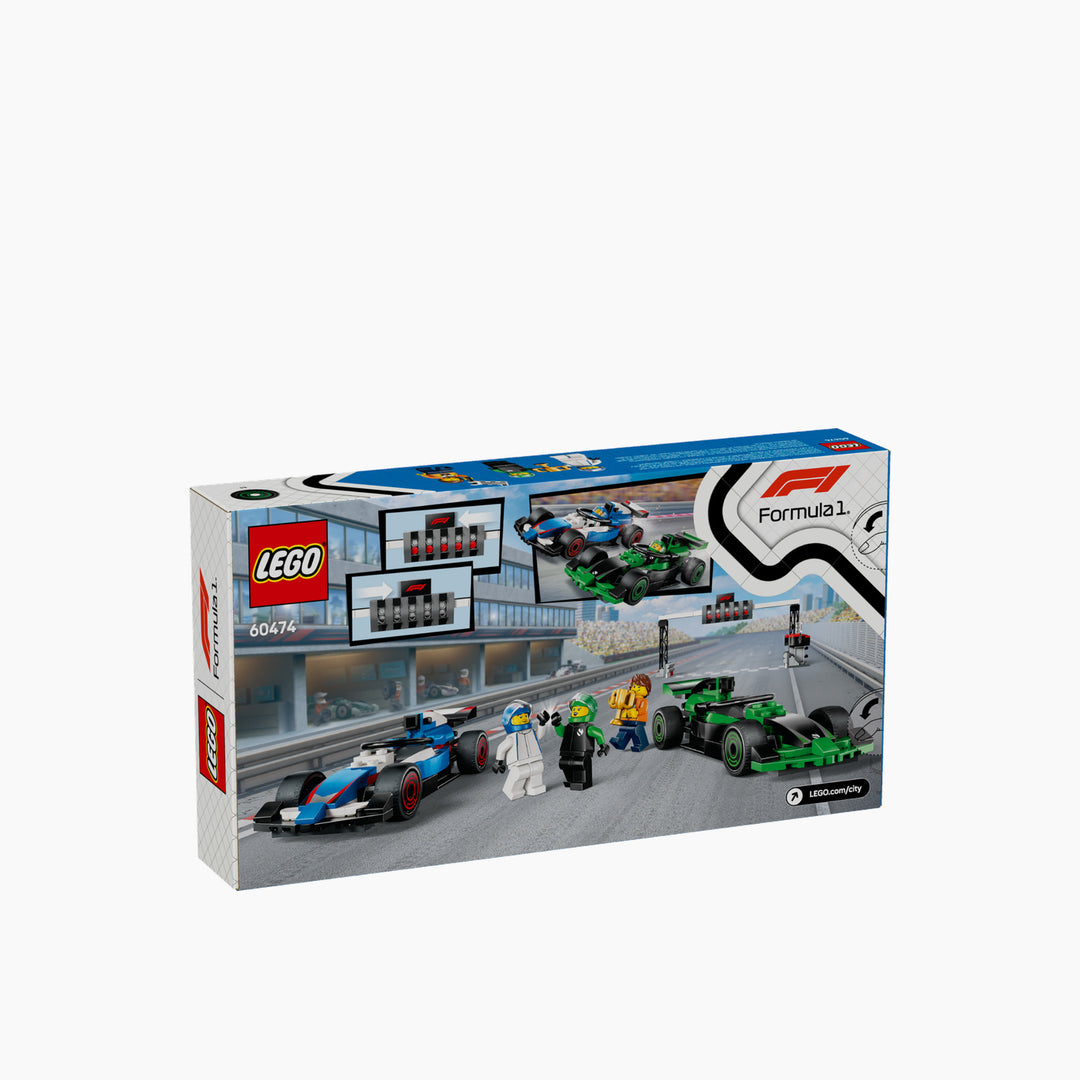 LEGO F1 Grid with VCARB and Sauber race cars construction set