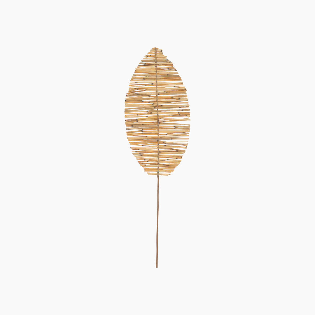 Boho Leaf Branch Natural Wood in size S