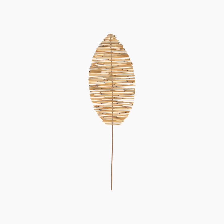 Boho Leaf Branch Natural Wood in size S