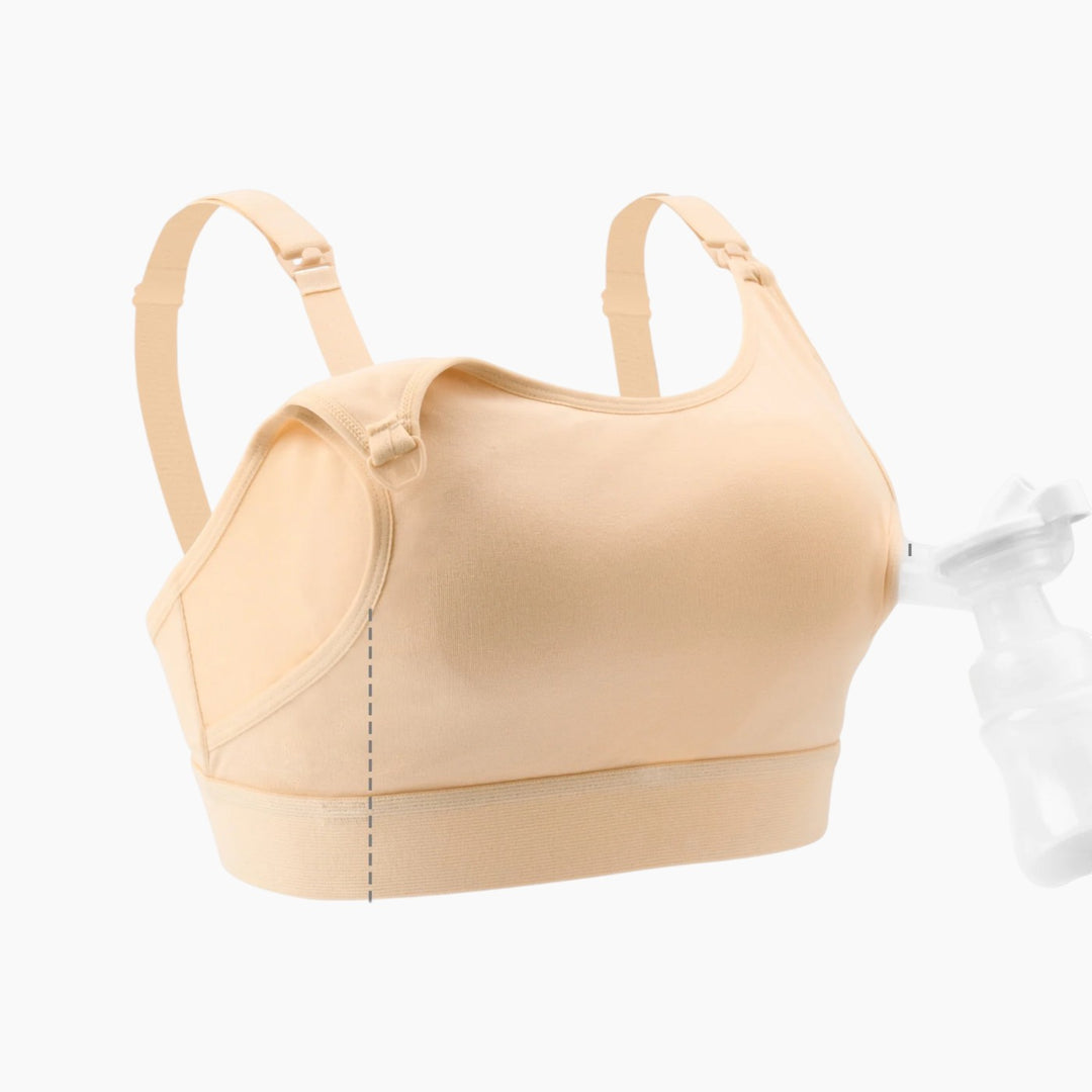 Momcozy Adjustable Nursing Bra Beige