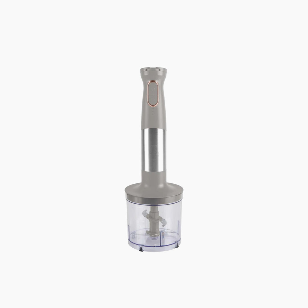 Berlinger Haus 6-in-1 Rechargeable Hand Blender and Chopper Set - Taupe