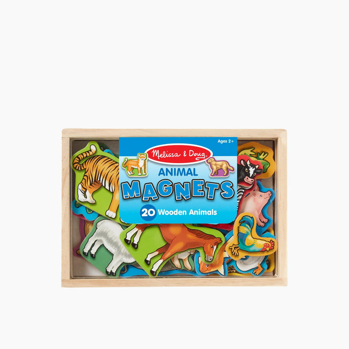 Wooden animal magnets for decorating magnetic surfaces