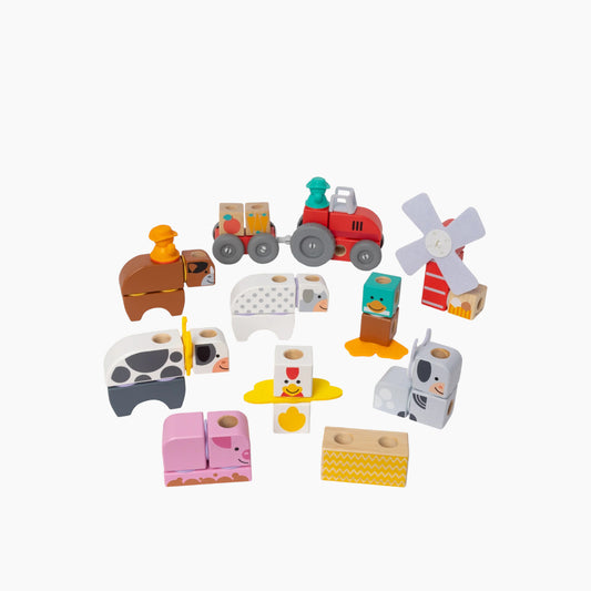 DEVELOPMENTAL TOYS lockales Farm Friends Play Set- 16 Pcs