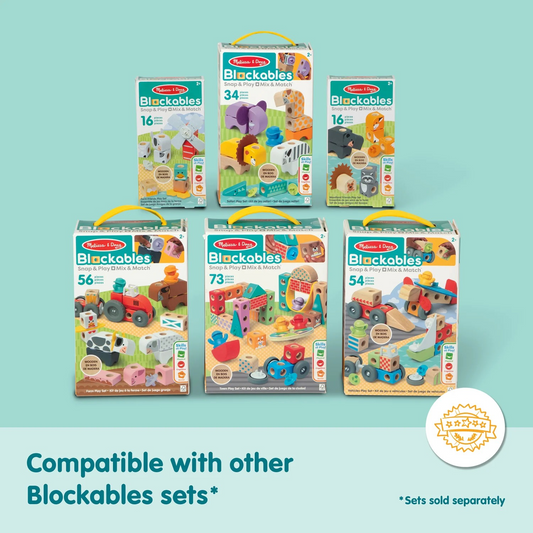 DEVELOPMENTAL TOYS lockales Town Play Set- 73 Pcs
