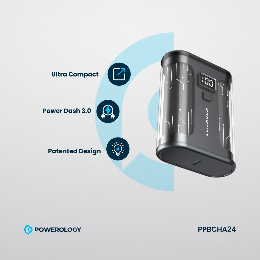 Powerology Crystalline Series 10000mAh power bank with 35W PD