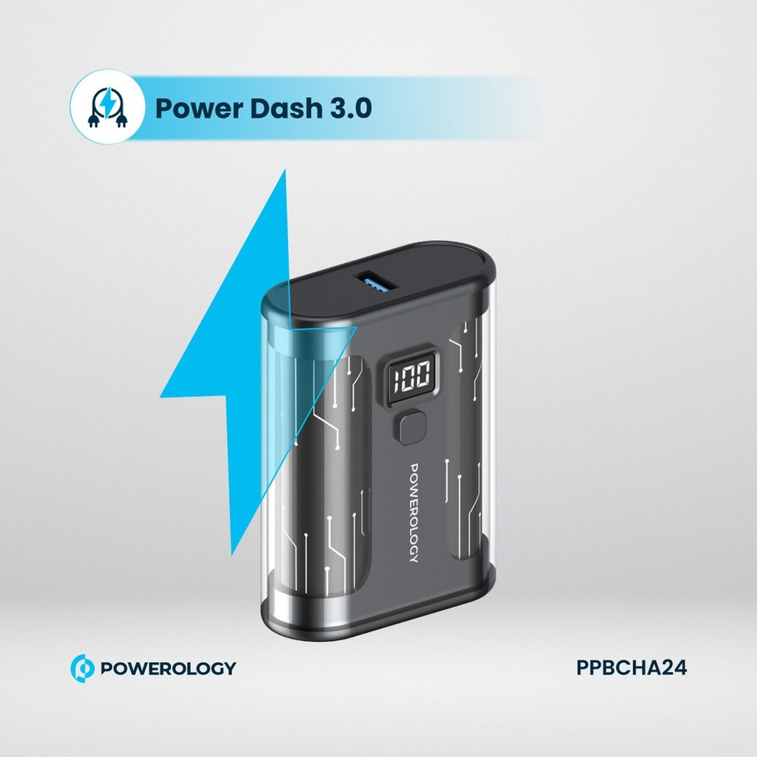Powerology Crystalline Series 10000mAh power bank with 35W PD