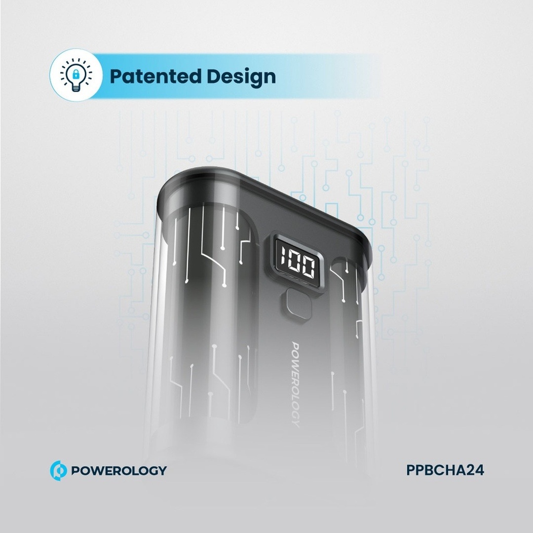 Powerology Crystalline Series 10000mAh power bank with 35W PD