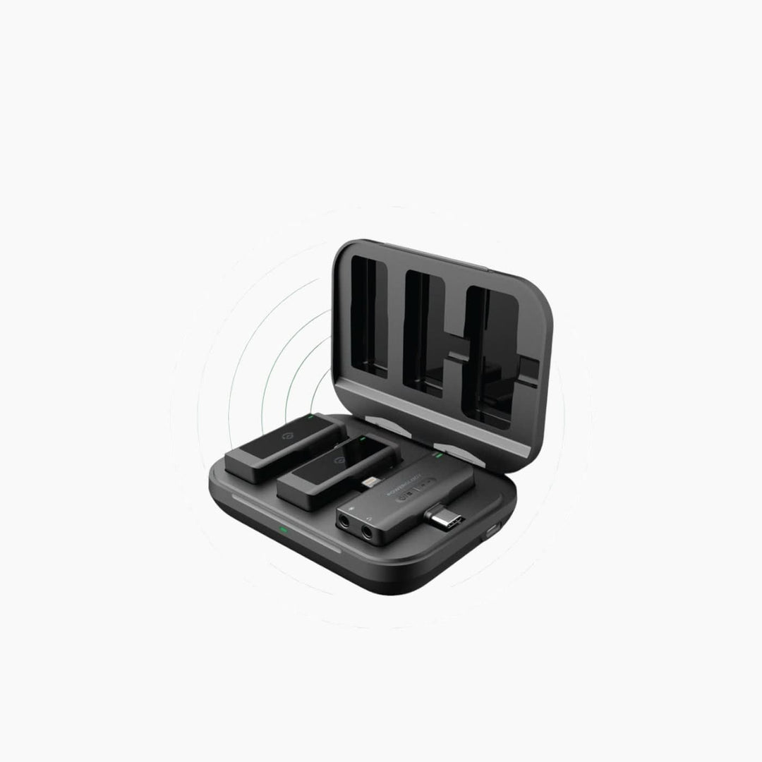 Powerology wireless lavalier microphone for iPhone and iPad