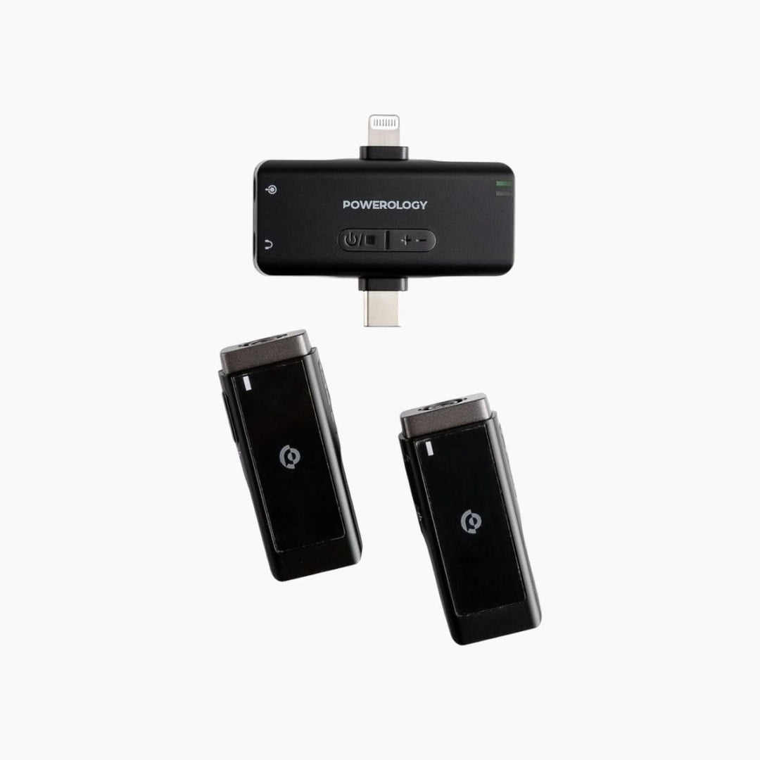 Powerology wireless lavalier microphone for iPhone and iPad