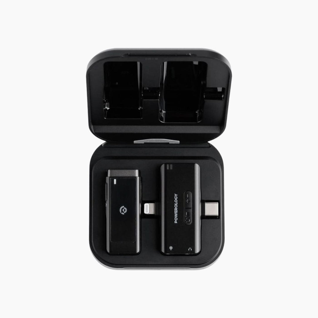 Powerology wireless lavalier microphone for iPhone and iPad