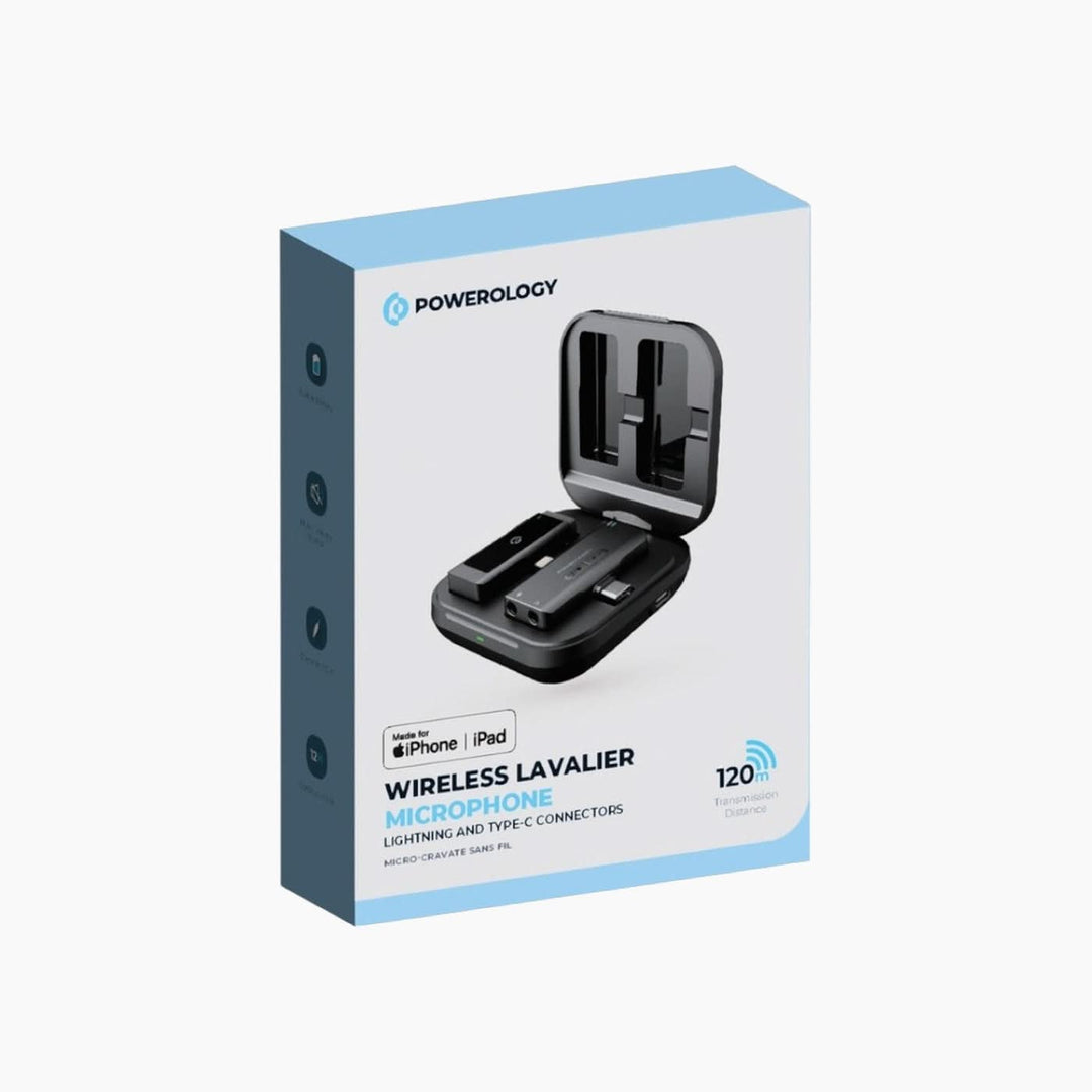 Powerology Duo wireless lavalier microphone