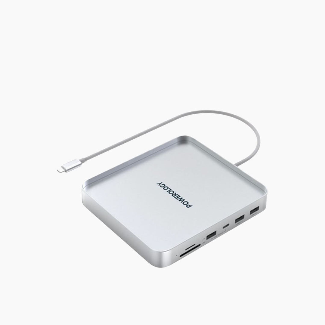 Powerology USB-C Hub &amp; Stand with integrated SSD enclosure