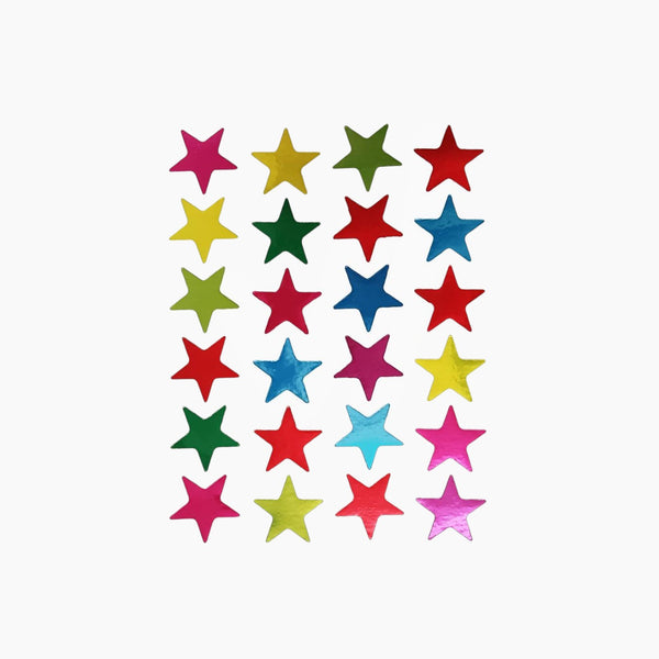 Small Foil Star Stickers For Kids Reward Pack Of Stickers