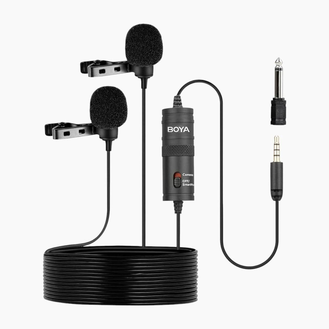 Boya BY-M1DM dual lavalier microphone system