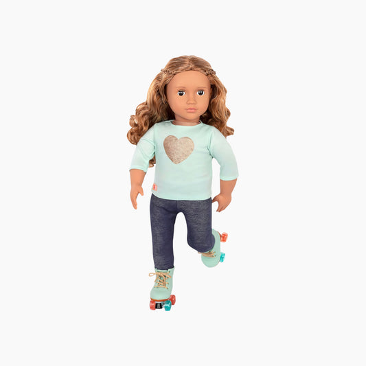 Battat Our Generation Deluxe Isa Diner Doll With Book