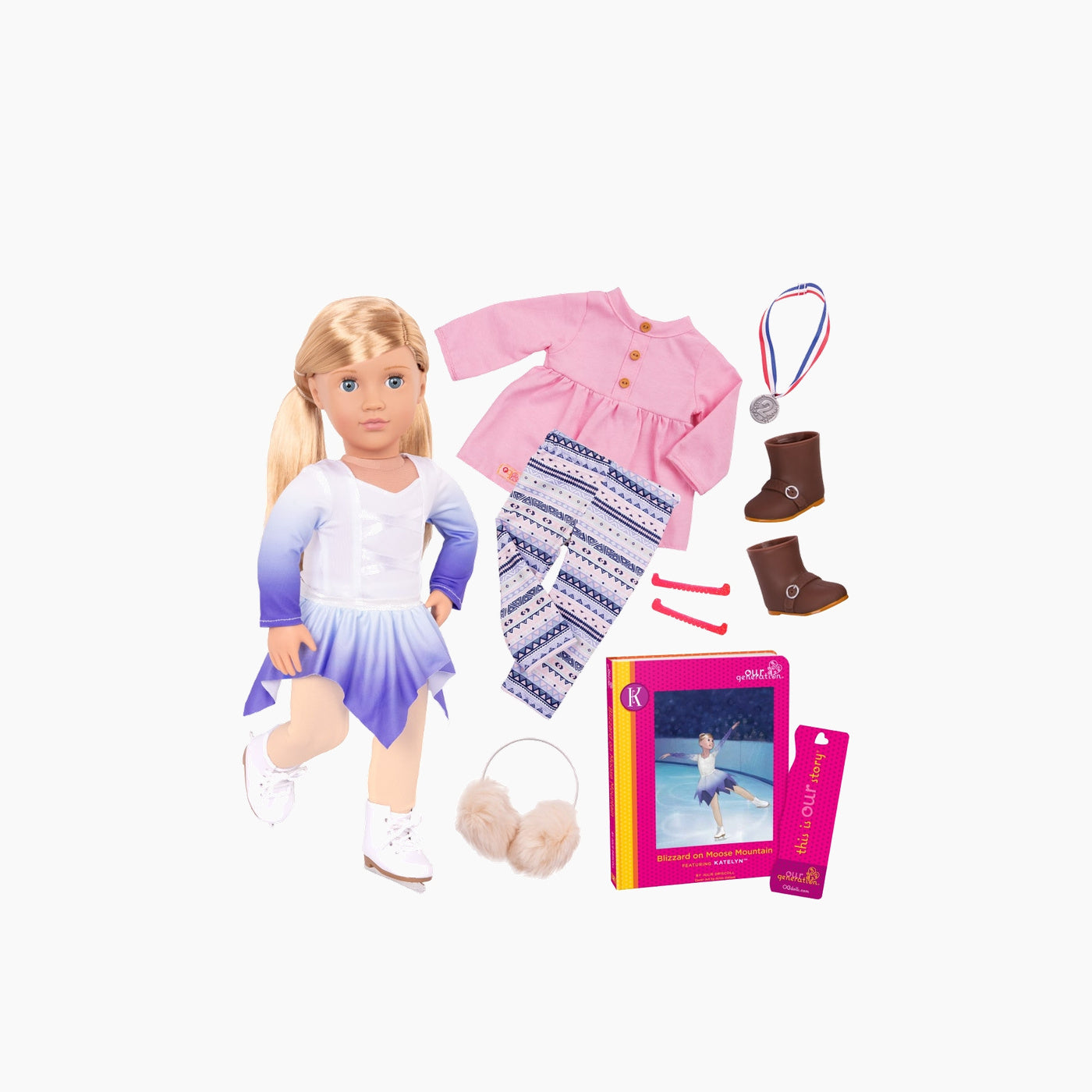 Our Generation Doll Katelyn With Book Our Generation Doll Katelyn With Book