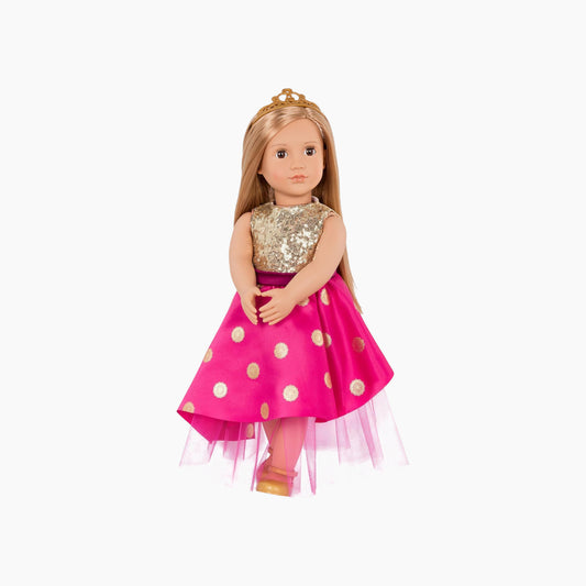 Battat Our Generation Doll With Long Festive Dress & Tiara, Sarah