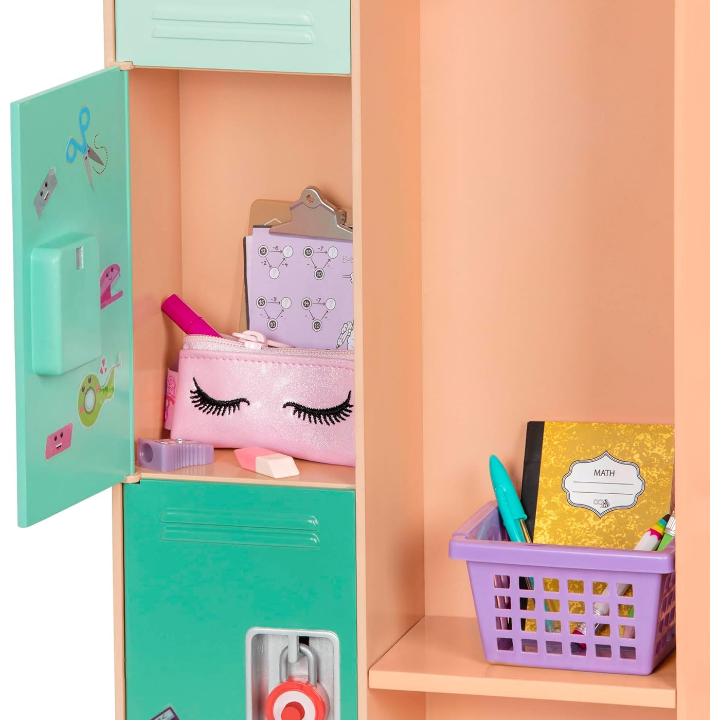 Battat Our Generation Deluxe School Locker Set Battat Our Generation Deluxe School Locker Set
