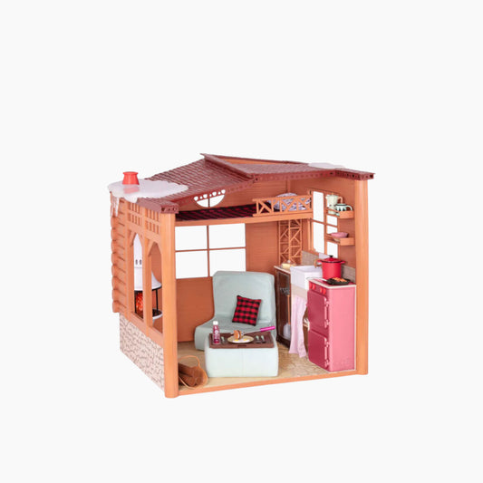 Battat Our Generation Winter Cabin Set With Electronics
