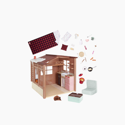Battat Our Generation Winter Cabin Set With Electronics